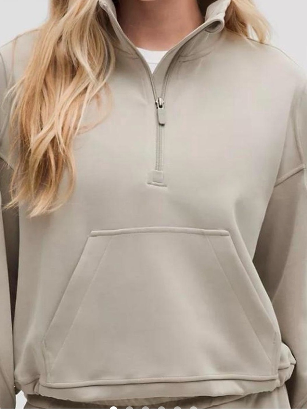 Lululemon Brushed Softstreme Half Zip size 8